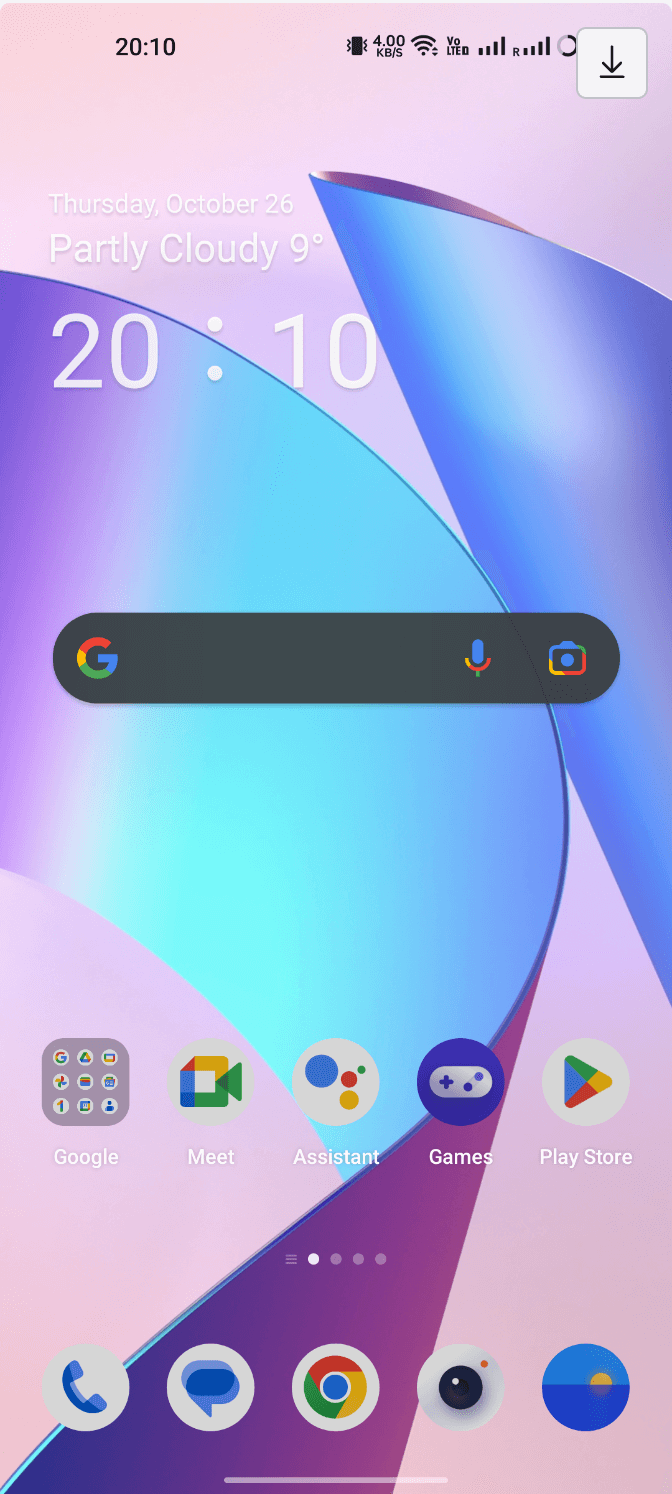Generic screenshot of an Android phone